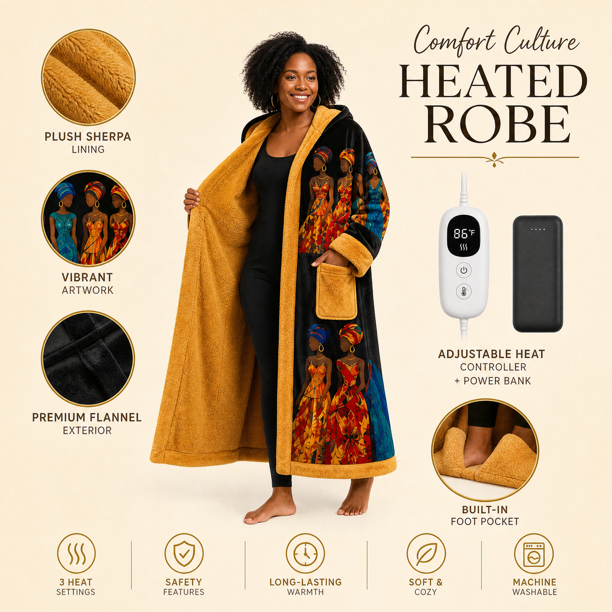 Comfort Culture Heated Robe